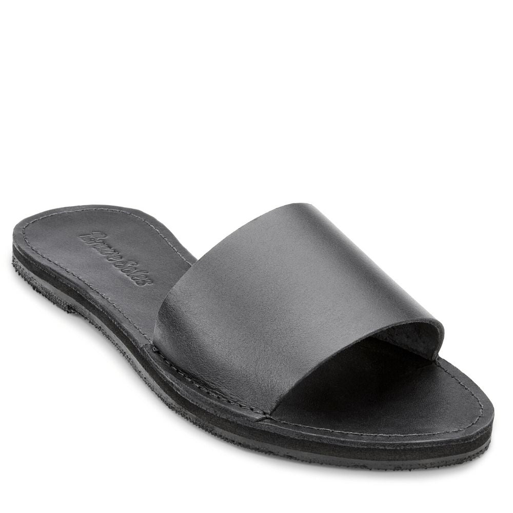 The LINDA Leather Slide Sandal-0