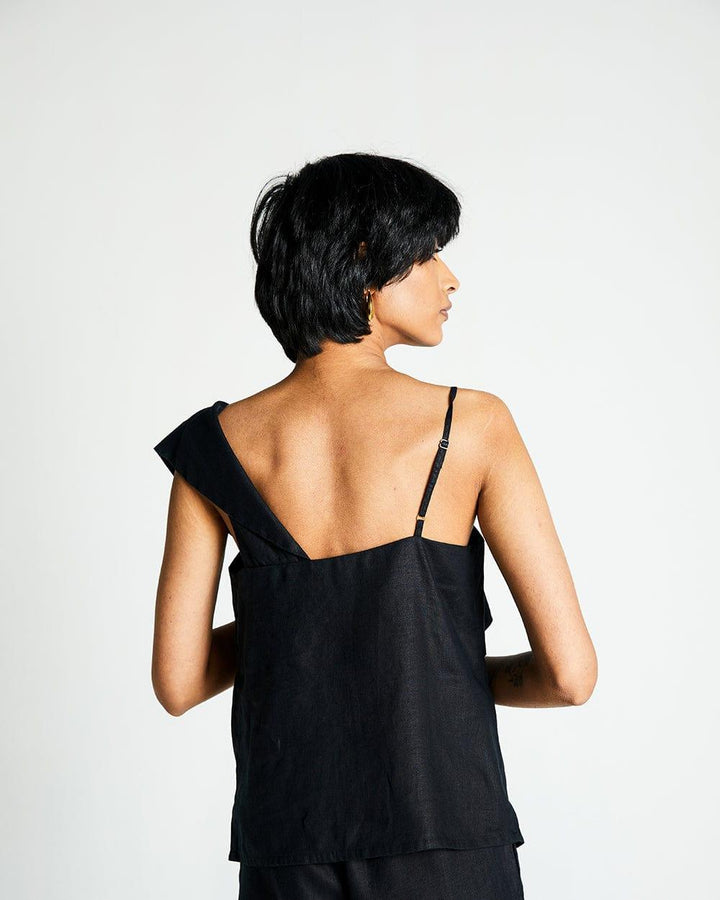 The WANDERING WAVE Top | Black