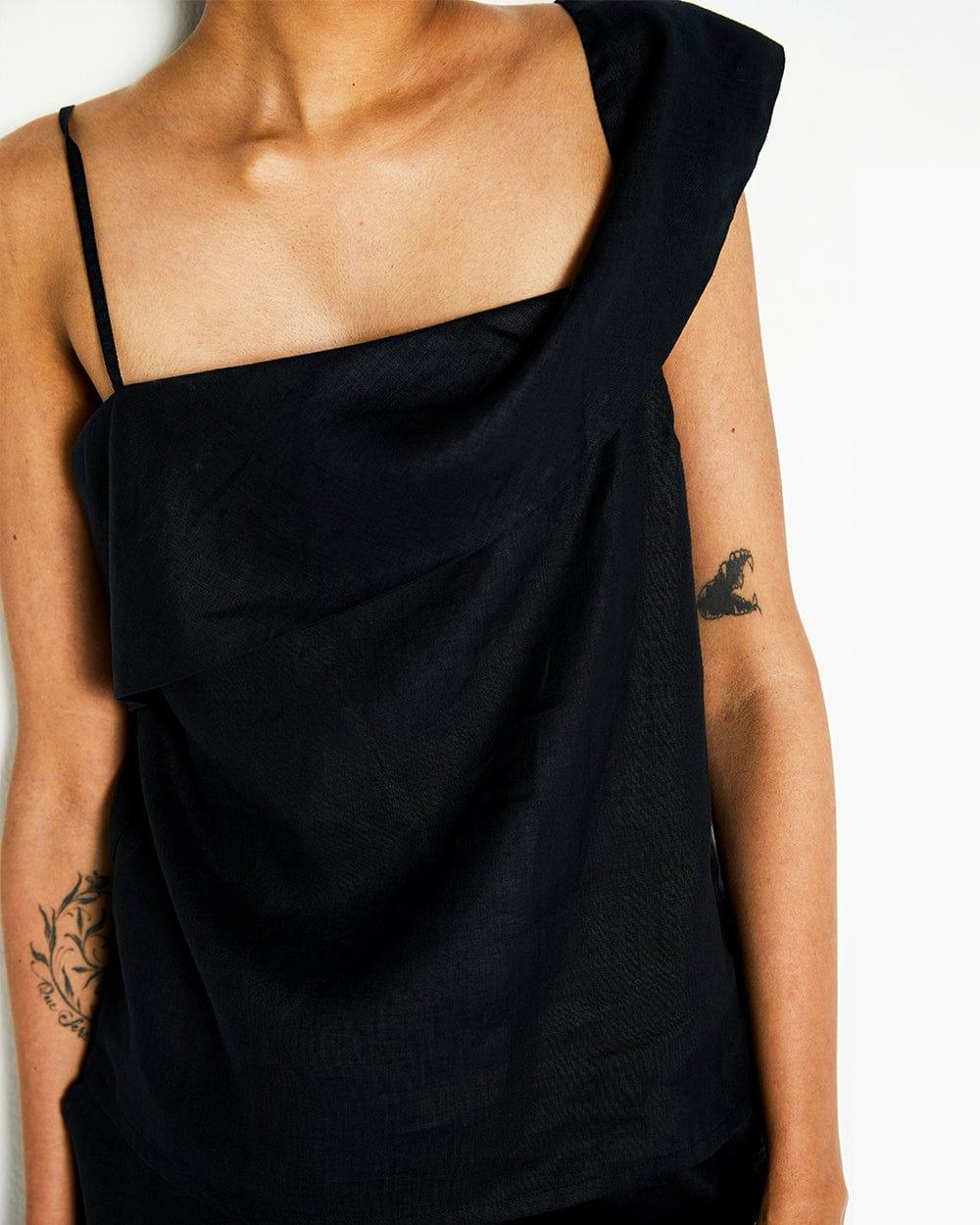 The WANDERING WAVE Top | Black