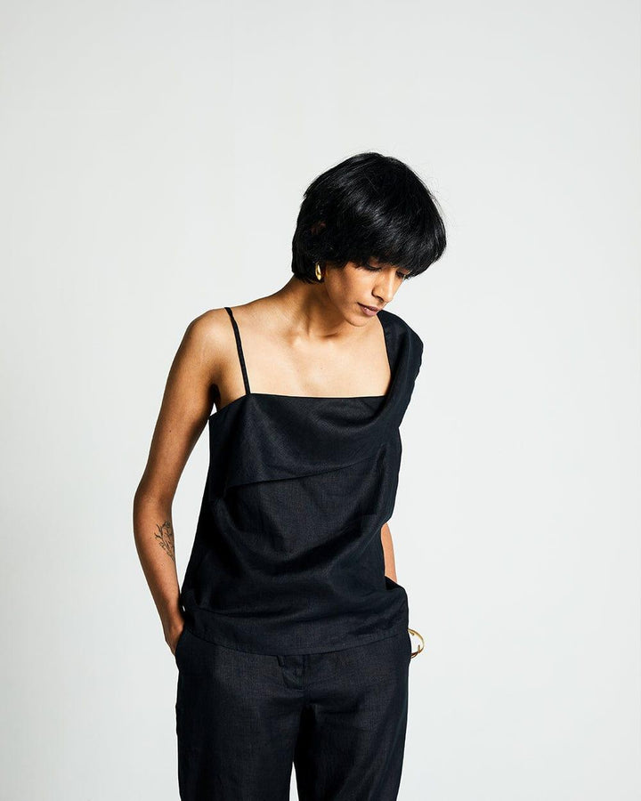 The WANDERING WAVE Top | Black