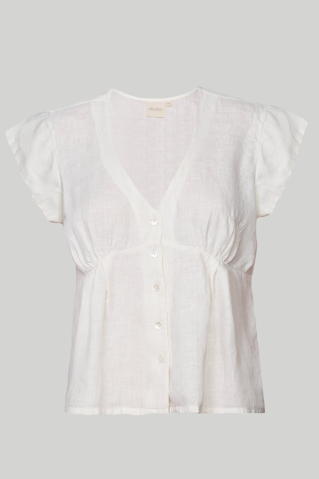 Deep V-NECK Top | Off White