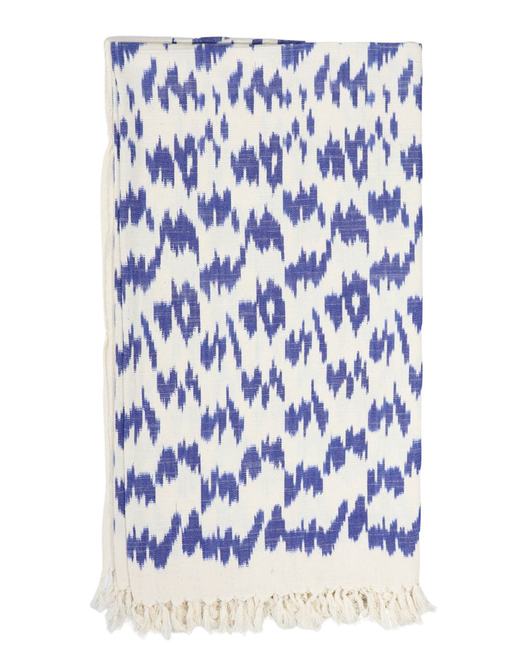 BLUE IKAT Throw Blanket