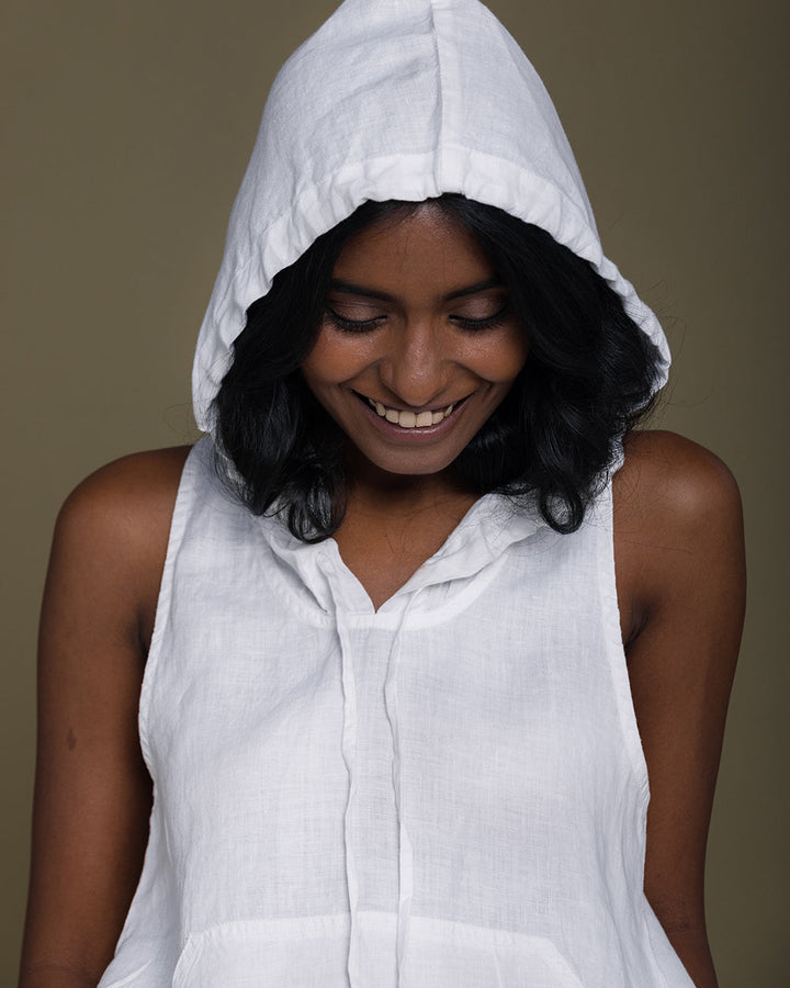 COASTAL DRIVE Hoodie | Coconut White