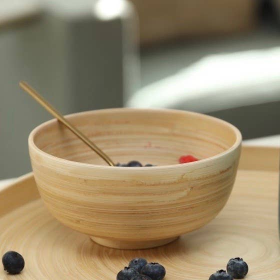 natural bamboo bowl by bibol