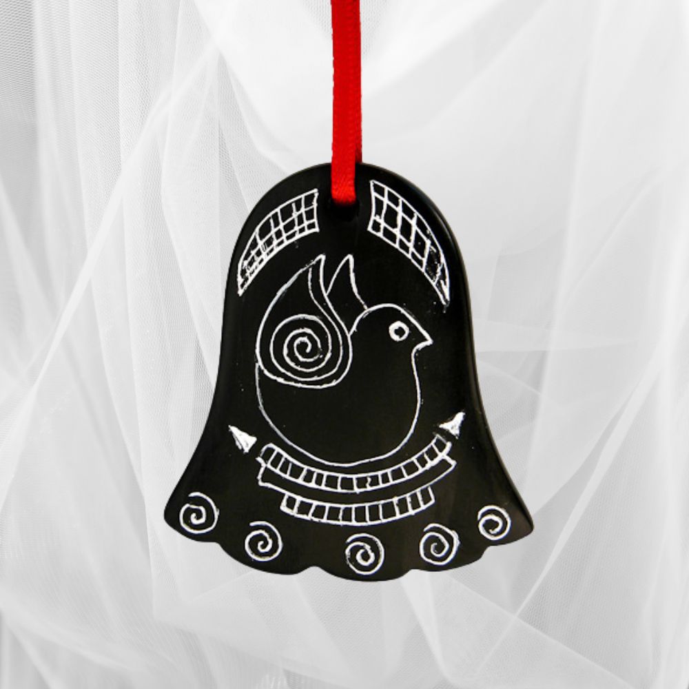 Coal Bell Ornament from Colombia-0