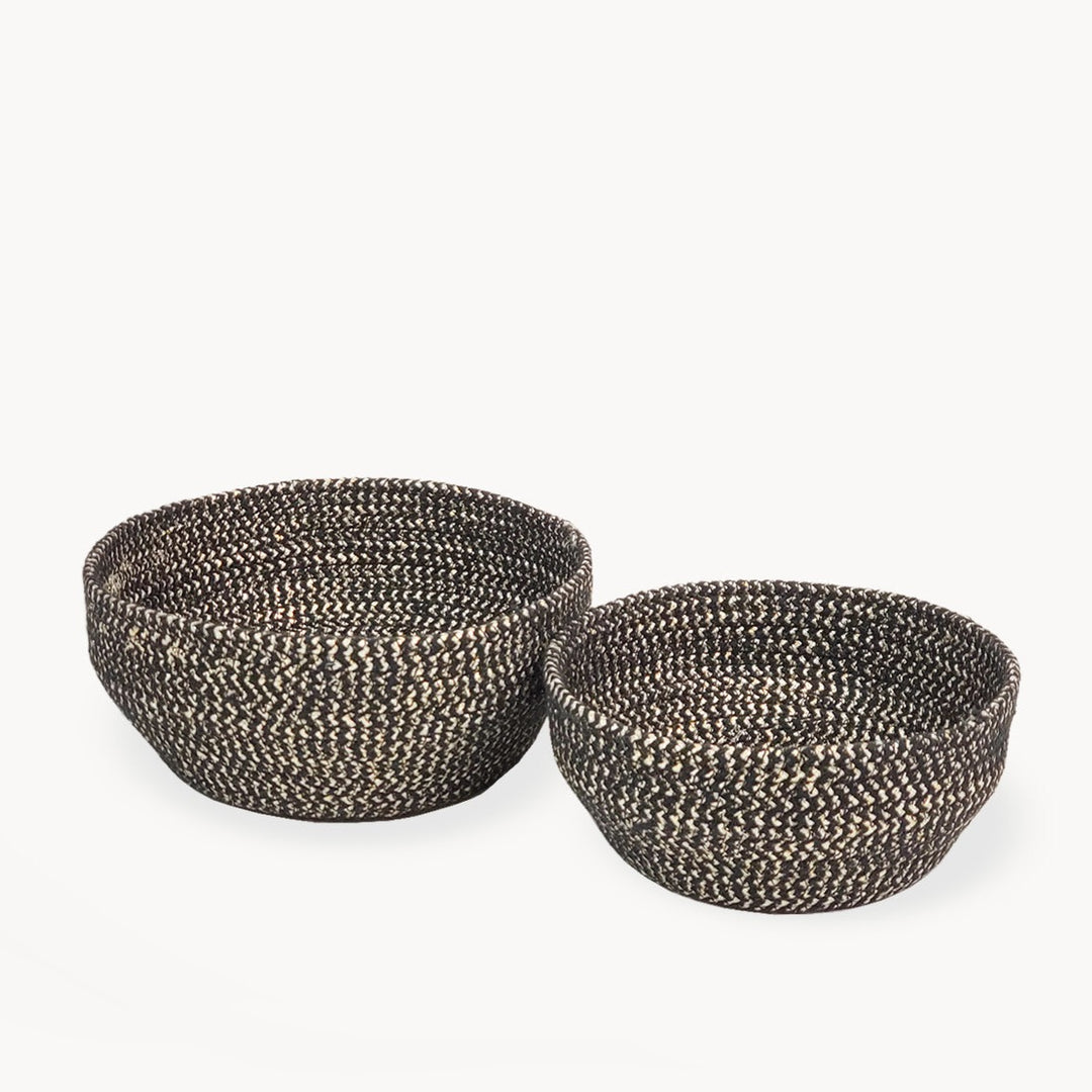 Glitter Bowl - Black (Set of 2)-by-KORISSA-Finally Bliss