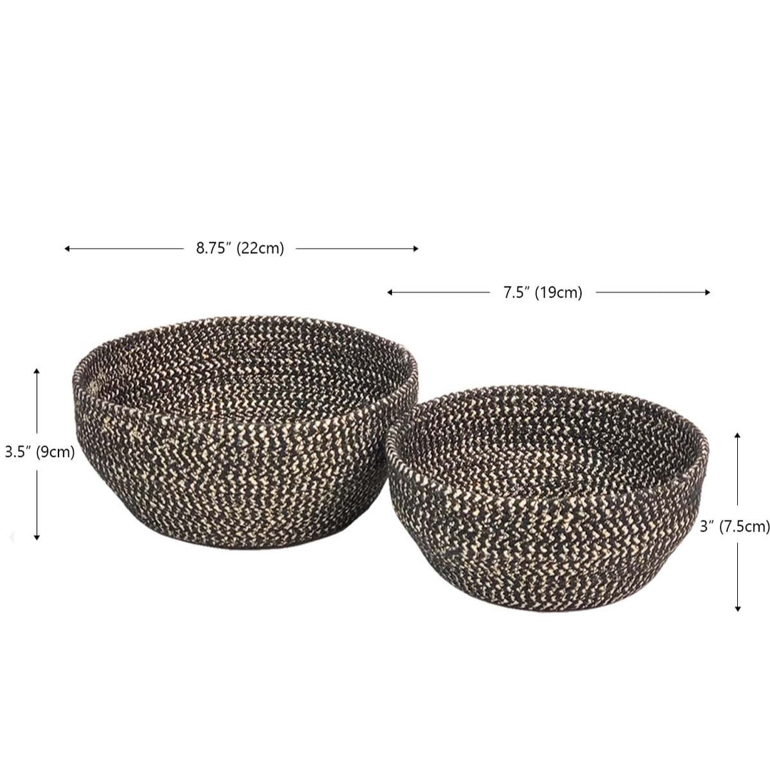 Glitter Bowl - Black (Set of 2)-by-KORISSA-Finally Bliss