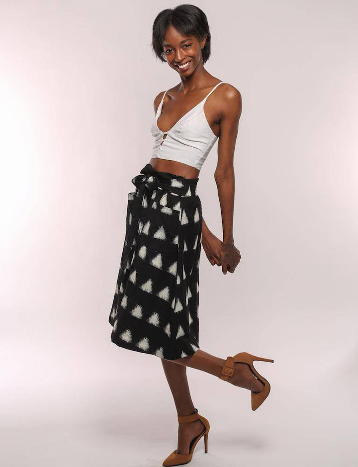 TRIANGLES Midi Skirt