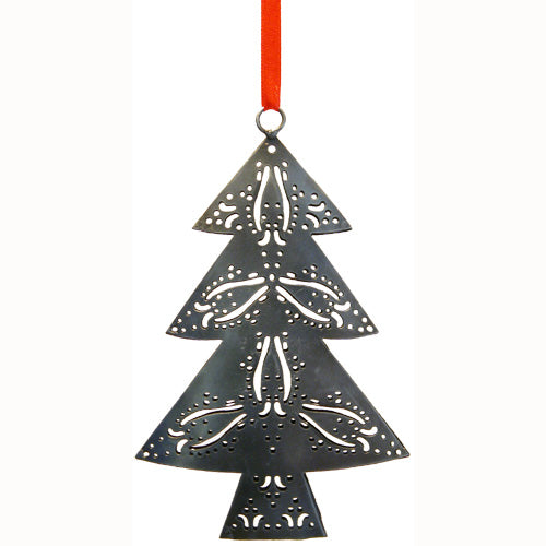 Recycled Metal Christmas Tree Ornament-2