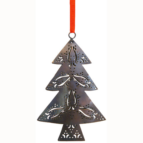 Recycled Metal Christmas Tree Ornament-1