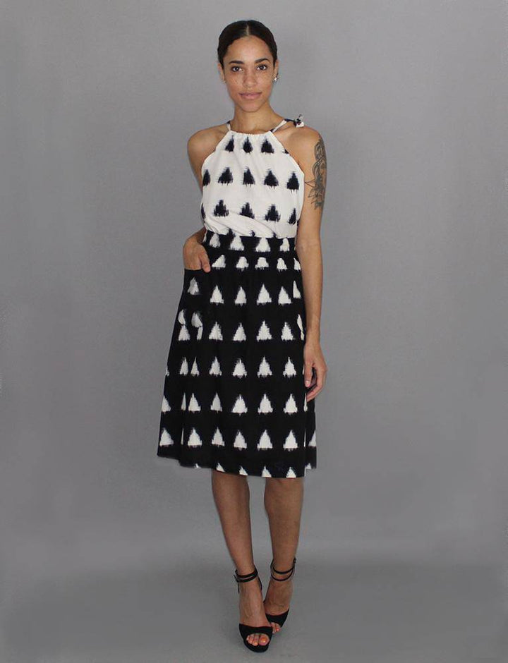 TRIANGLES Midi Skirt