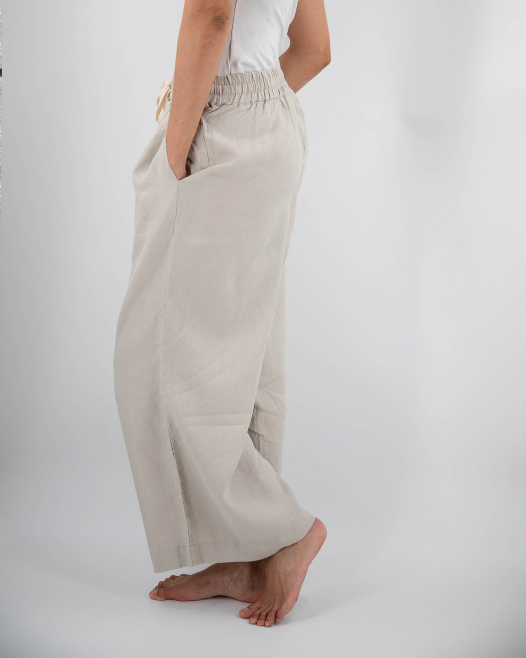 AVA Wide Leg Linen Pant