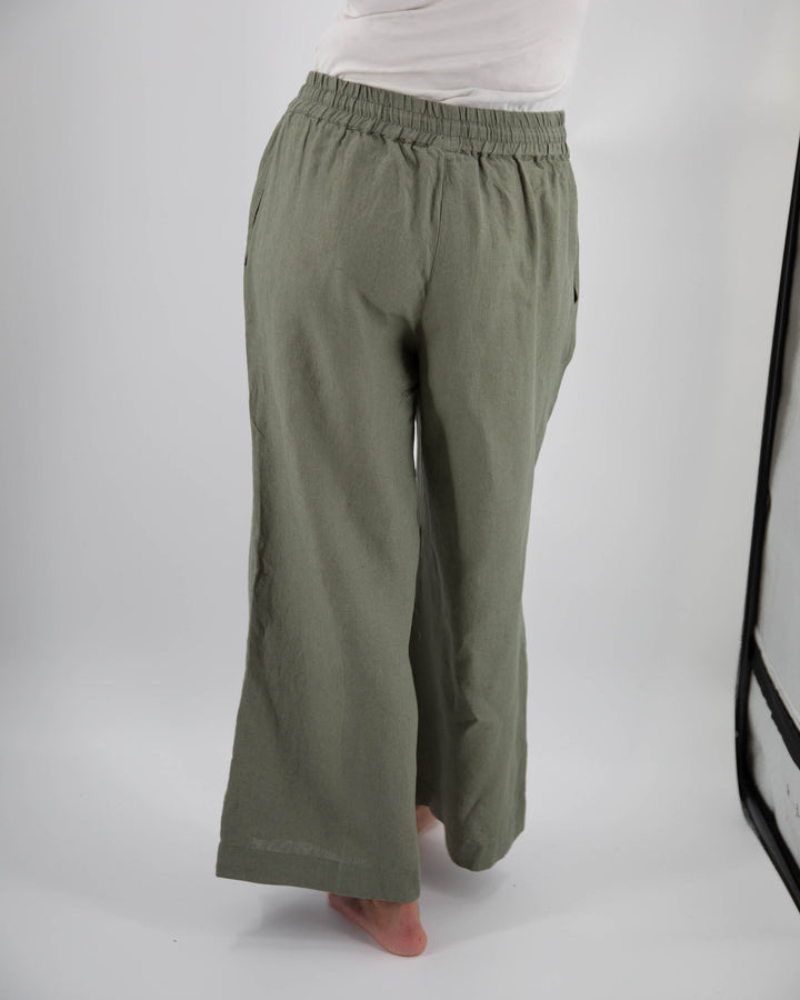 AVA Wide Leg Linen Pant