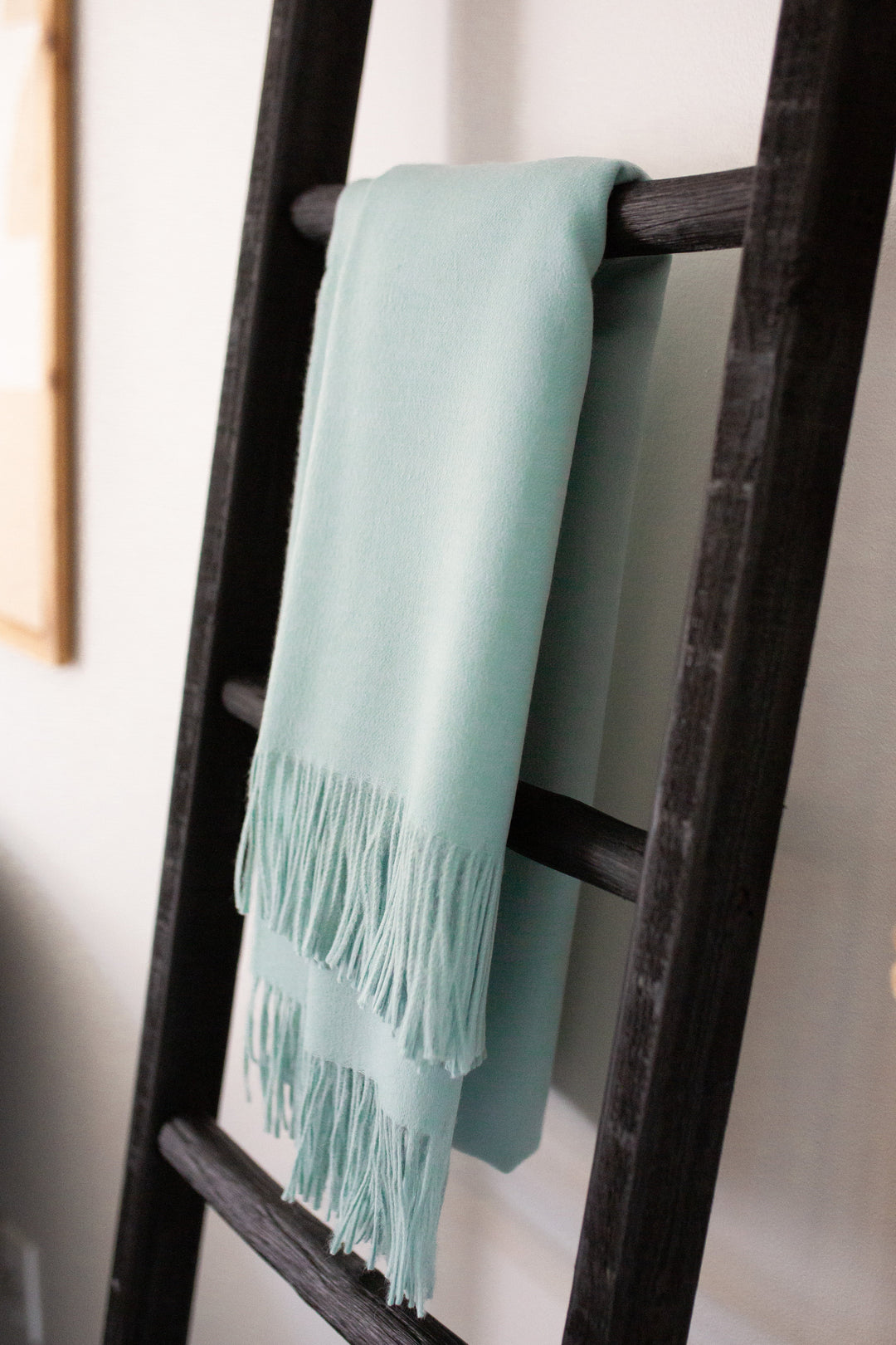 ESENCIA Alpaca Throw | Sky Blue