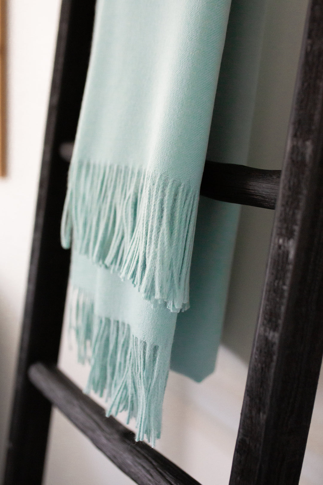 ESENCIA Alpaca Throw | Sky Blue