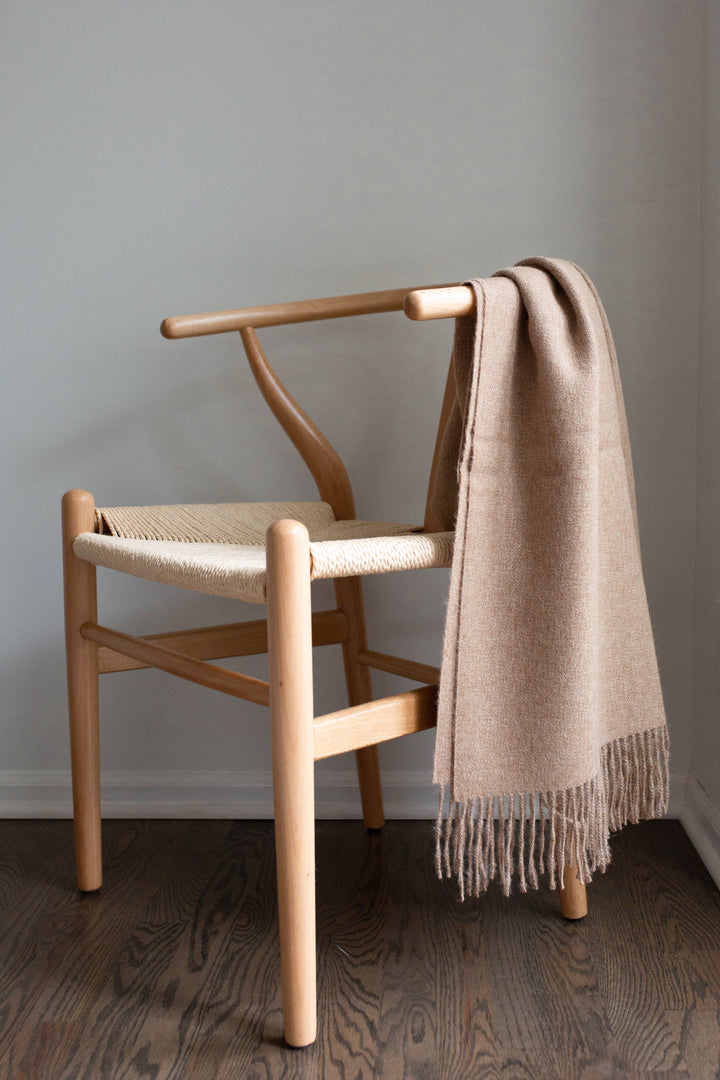 ENCANTO Alpaca Throw | Sandy Beige