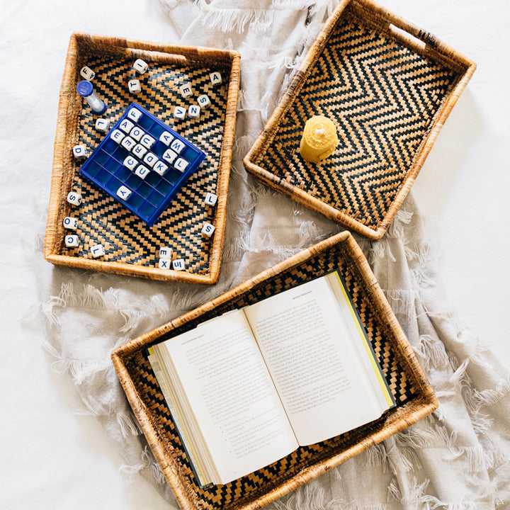 Banana Leaf NESTING Tray Set