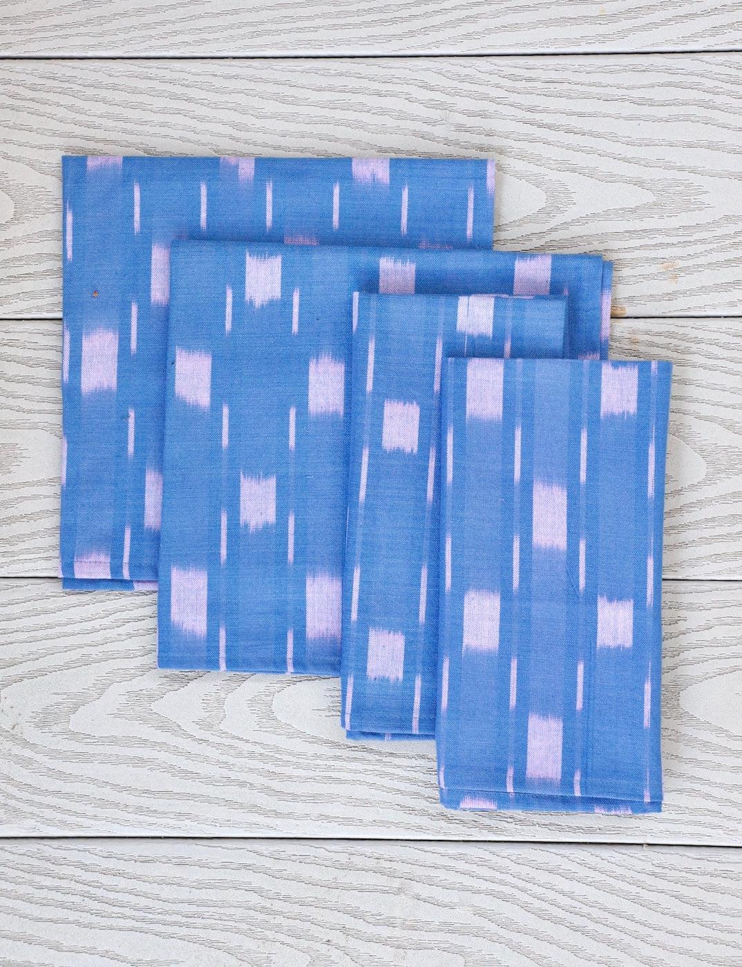 PLAYFUL BLUE Cloth Napkins | Set of 4