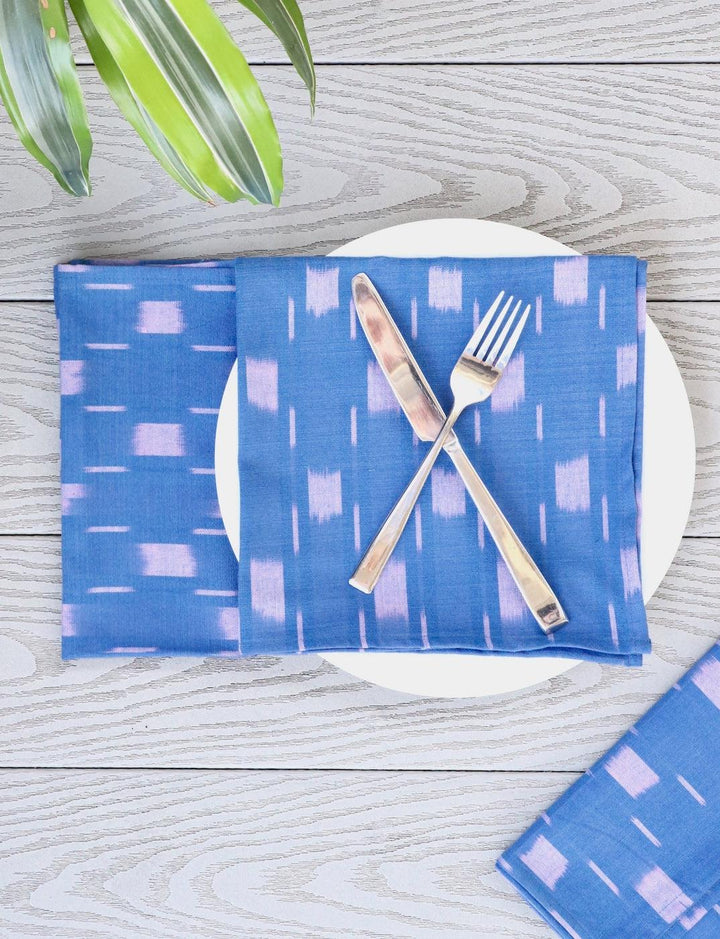 PLAYFUL BLUE Cloth Napkins | Set of 4