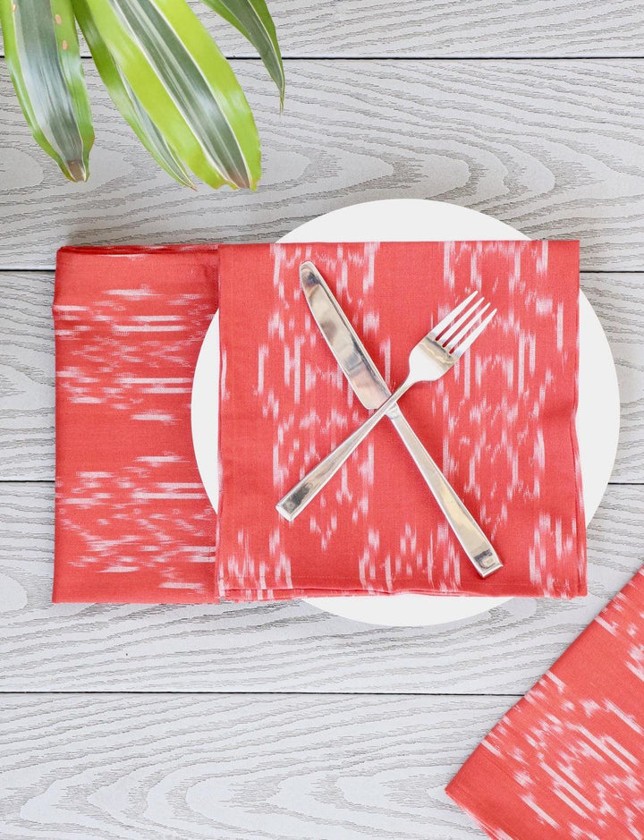 SALSA RED Cloth Napkins | Set of 4