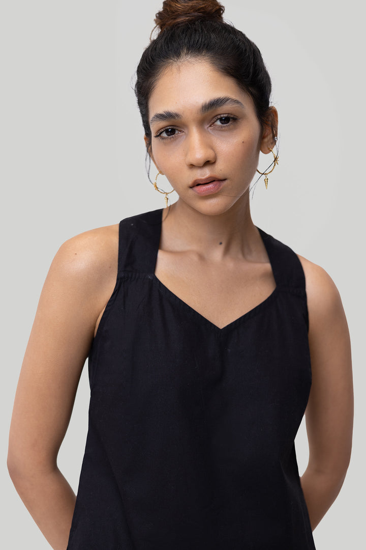 CROSSBACK Tank Top | Black