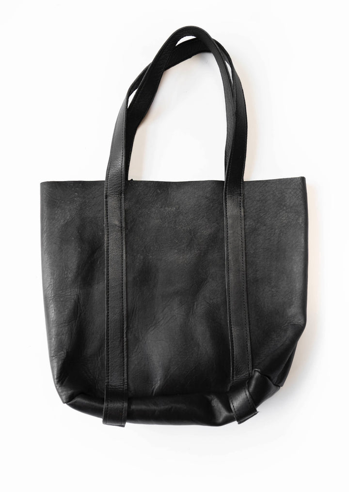 Raw Leather Tote | Large