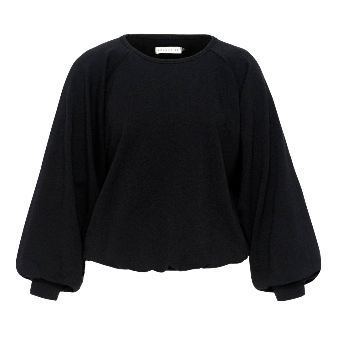 HALEY Bamboo Fleece Sweater | Black