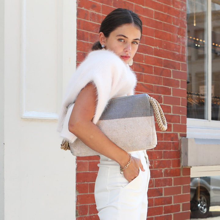 Block-A-Clutch | Gray-by-KORISSA-Finally Bliss