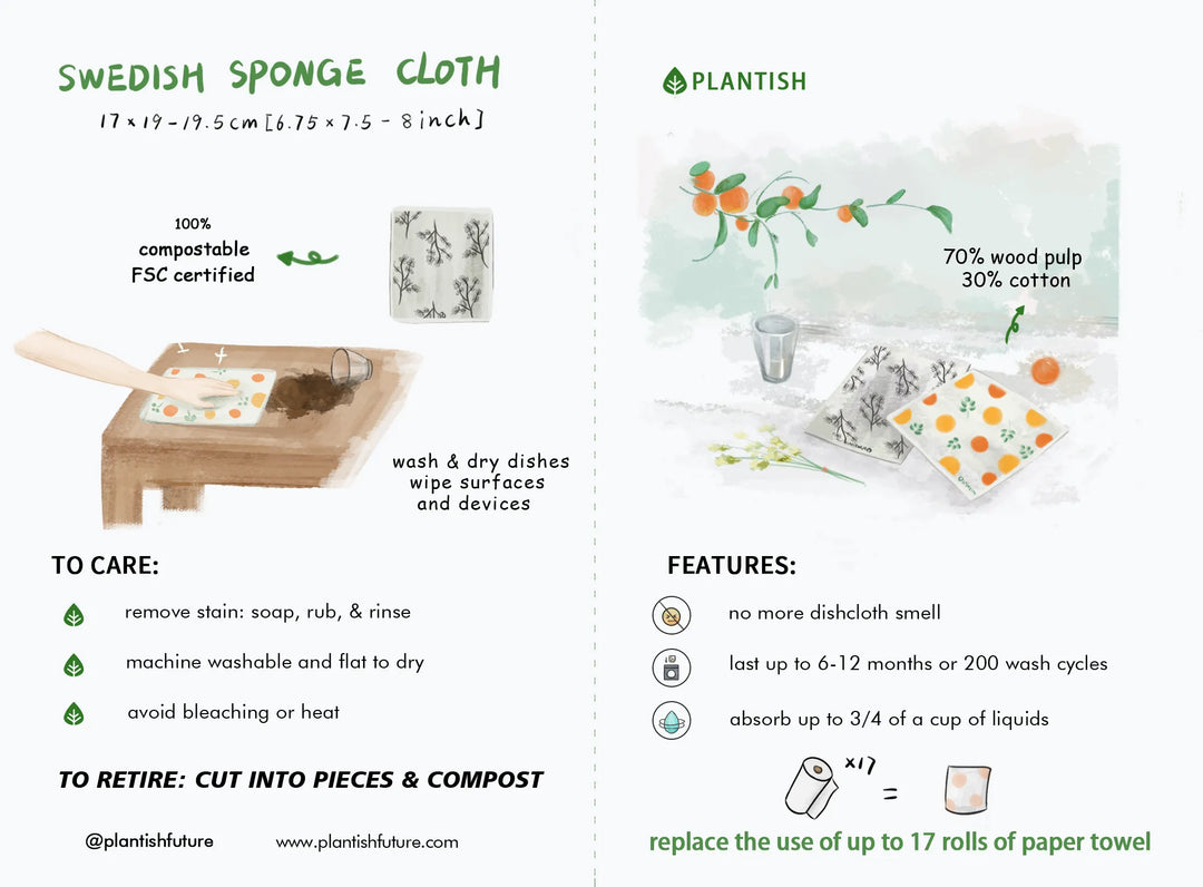 Purrfect Matches - Swedish Sponge Cloth Set-6