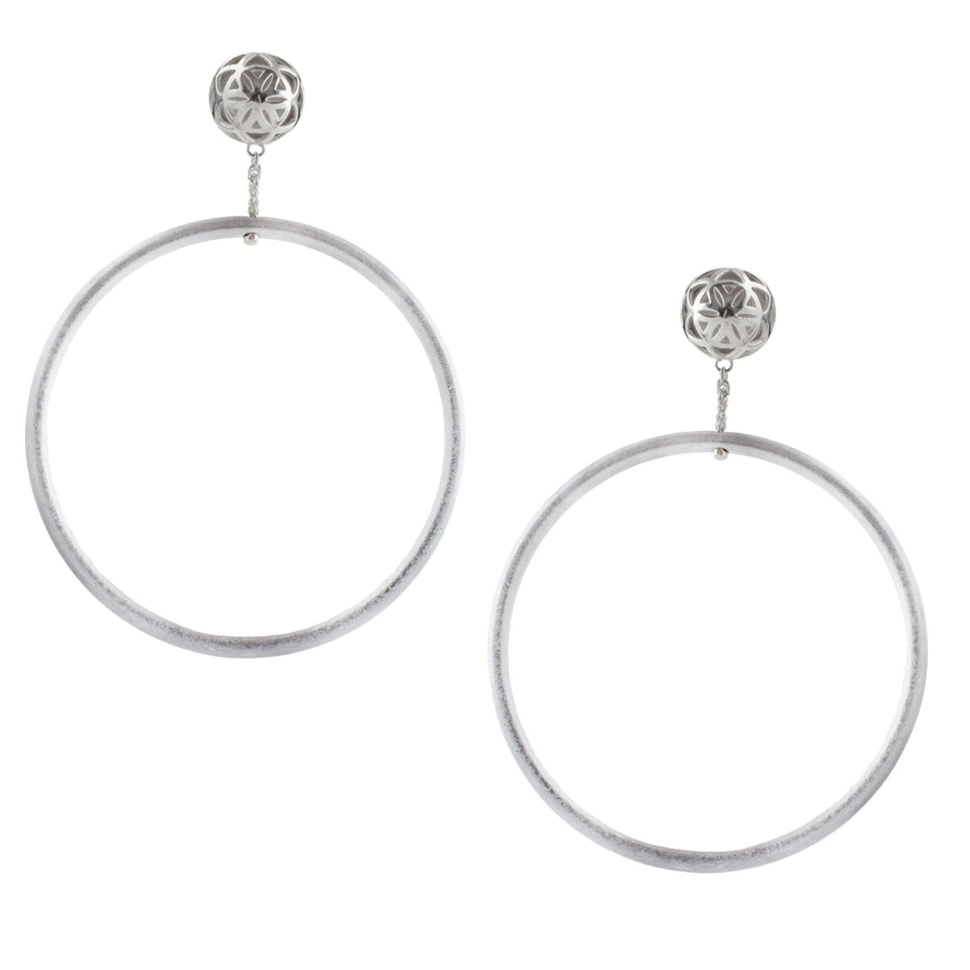 Spheric SEED OF LIFE Hoop Earrings-by-ARTICLE22-Finally Bliss