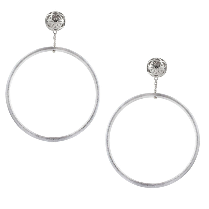 Spheric SEED OF LIFE Hoop Earrings-by-ARTICLE22-Finally Bliss