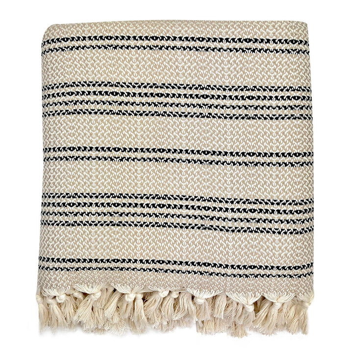 Woven Stripe Turkish Throw-4