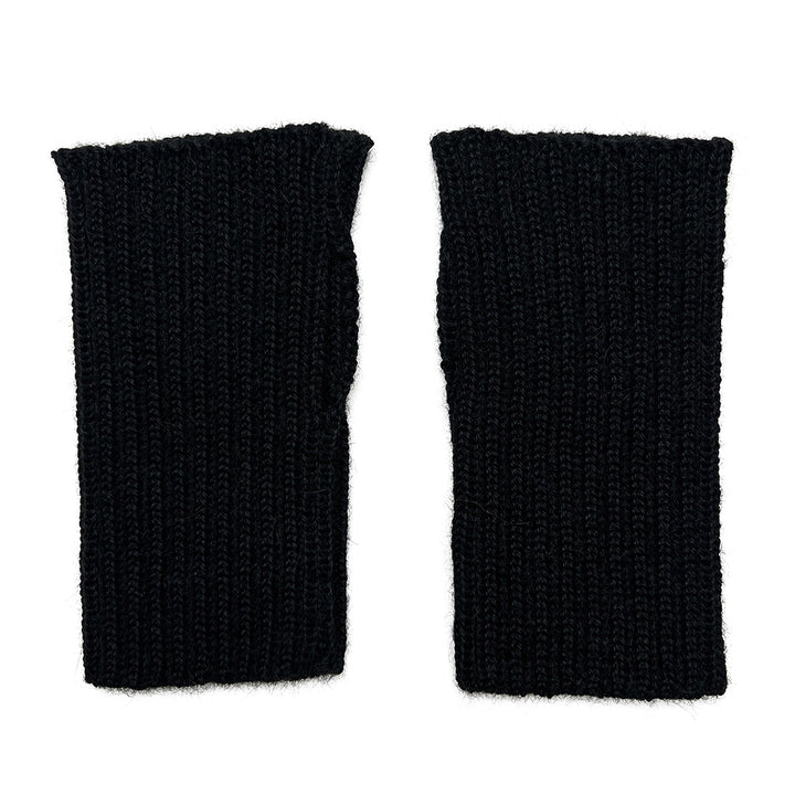 Black MINIMALIST Alpaca Gloves