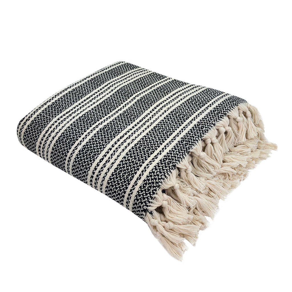 Woven Stripe Turkish Throw-6