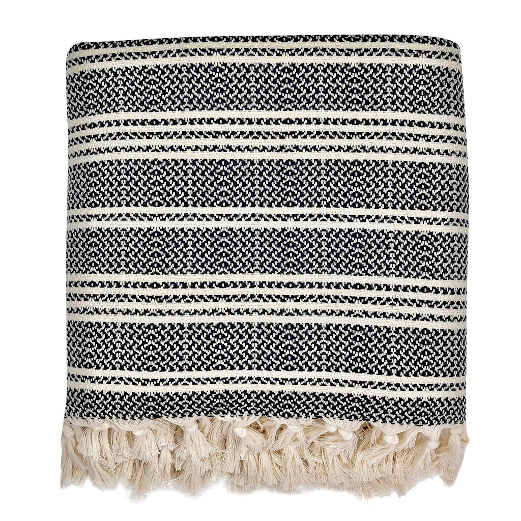 Woven Stripe Turkish Throw-3