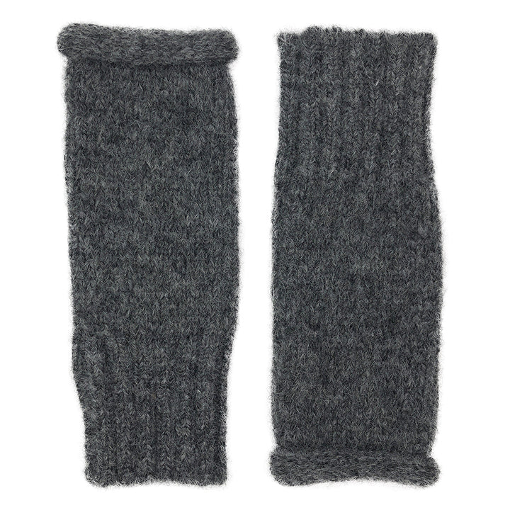 Charcoal ESSENTIAL Knit Alpaca Gloves-0