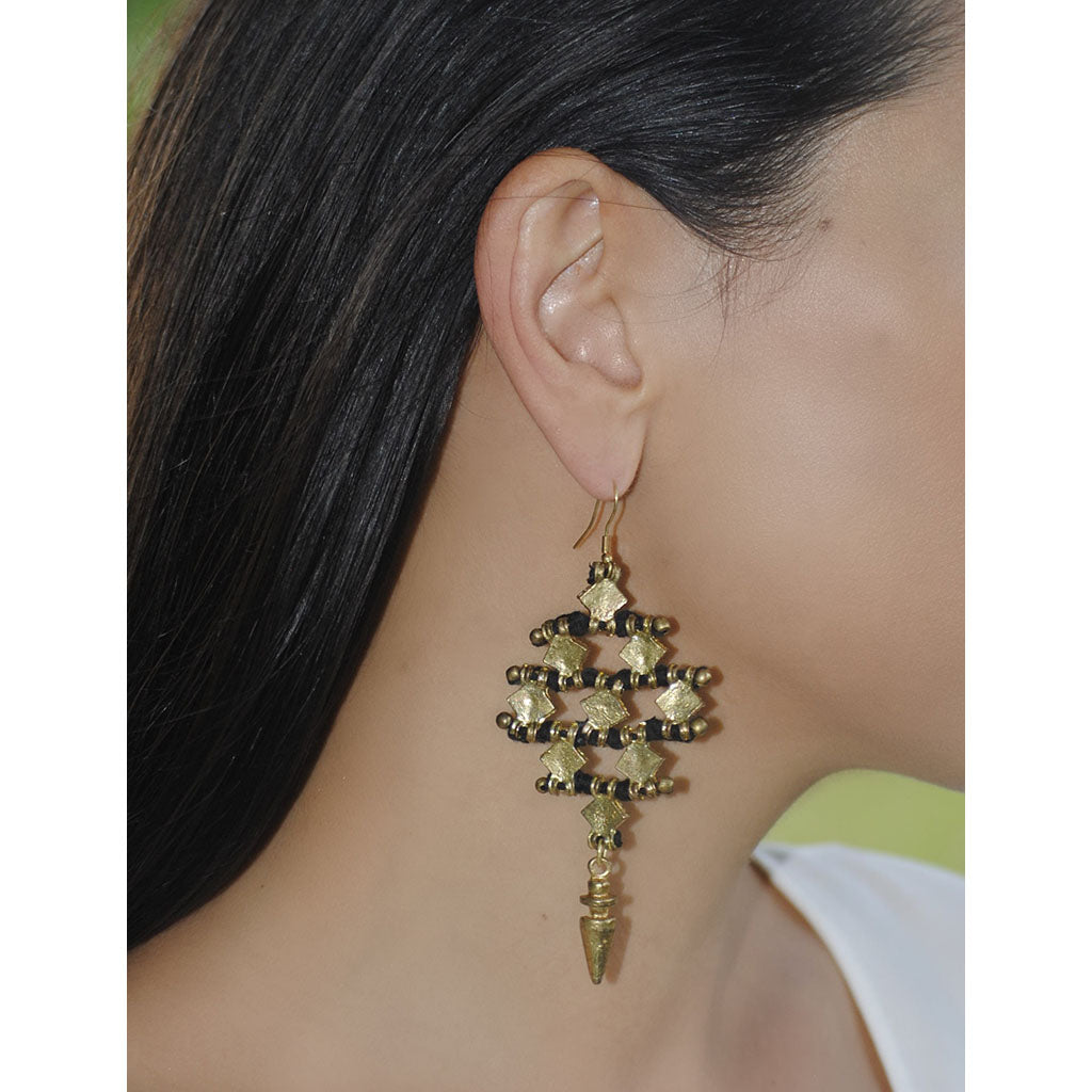 Nadu Tribal Earrings-by-SLATE + SALT-Finally Bliss