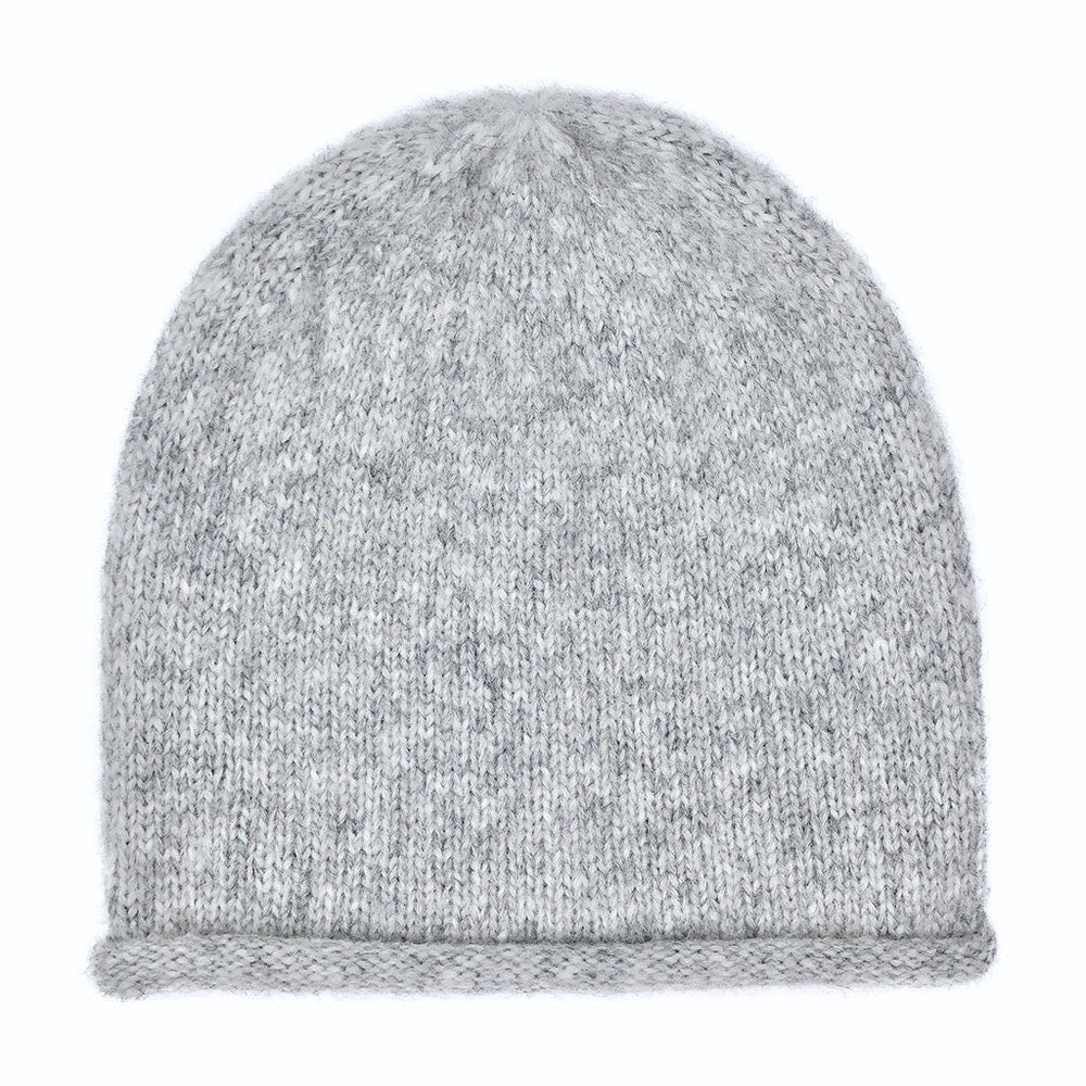 Gray ESSENTIAL Knit Alpaca Beanie-1