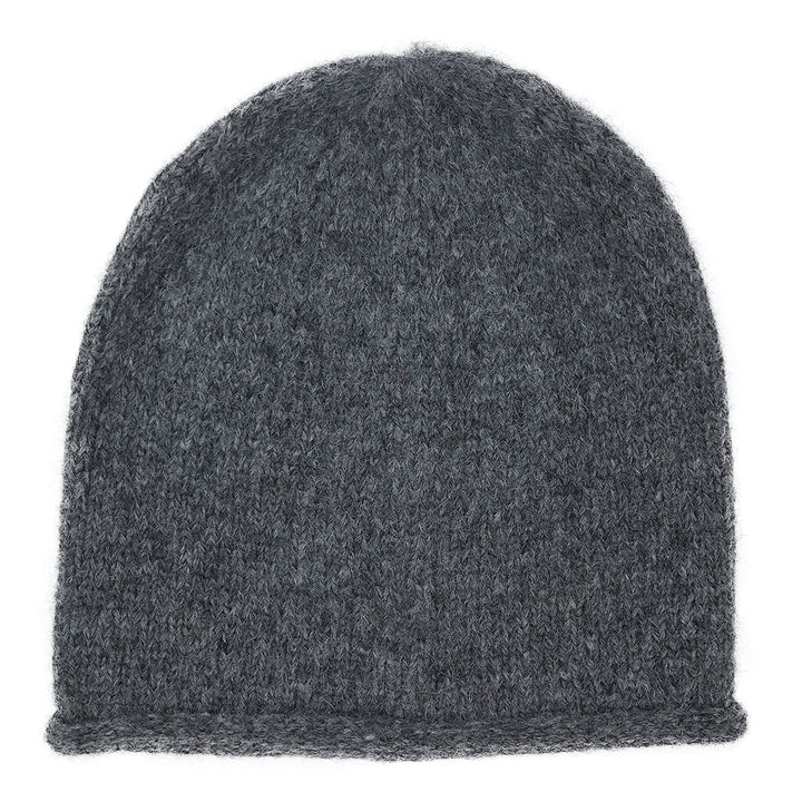 Charcoal ESSENTIAL Knit Alpaca Beanie-2