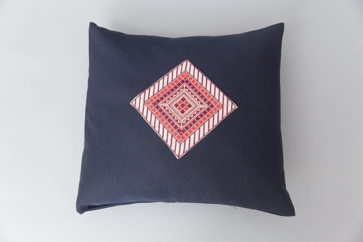 Darzah blue diamond pillow - Finally Bliss