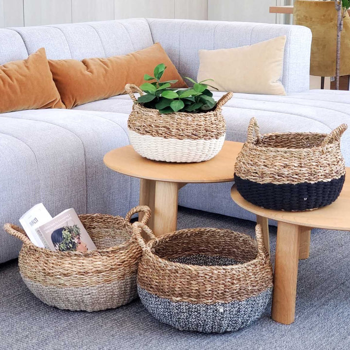 ULA Floor Basket | Natural-by-KORISSA-Finally Bliss