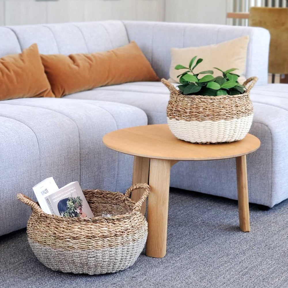 ULA Floor Basket | Natural-by-KORISSA-Finally Bliss