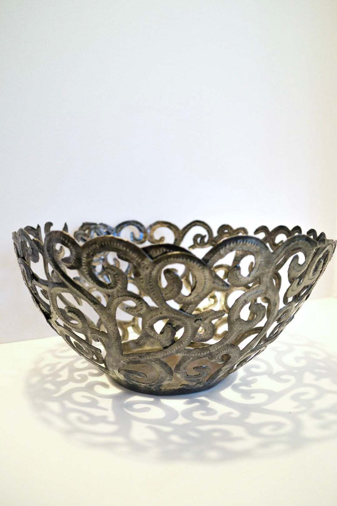 Metal Art Scroll Bowl