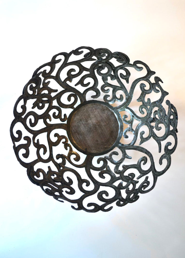 Metal Art Scroll Bowl