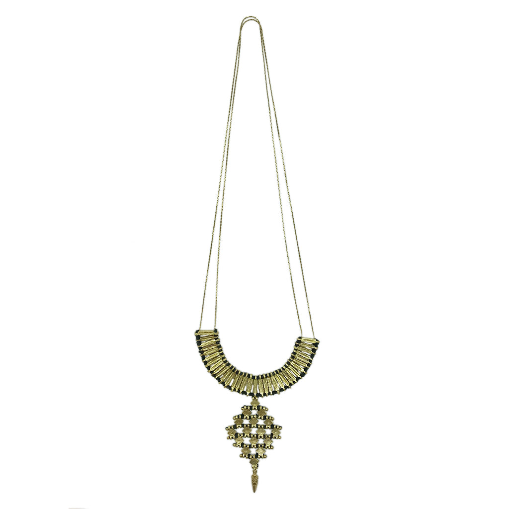 Nadu Temple Necklace-by-SLATE + SALT-Finally Bliss