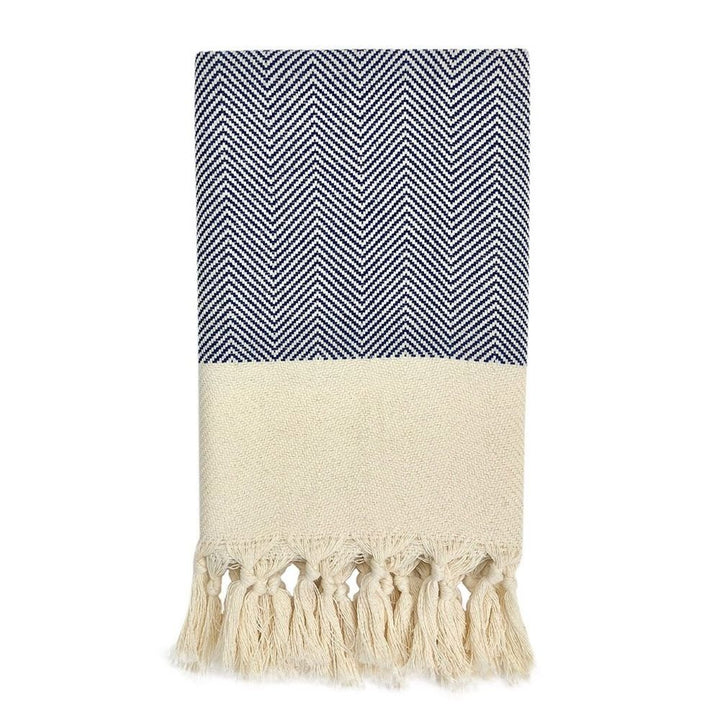 Herringbone Turkish Hand Towel-by-SLATE + SALT-Finally Bliss