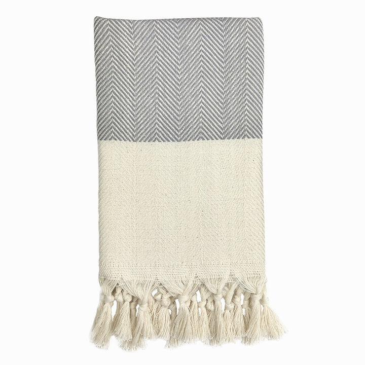 Herringbone Turkish Hand Towel-by-SLATE + SALT-Finally Bliss