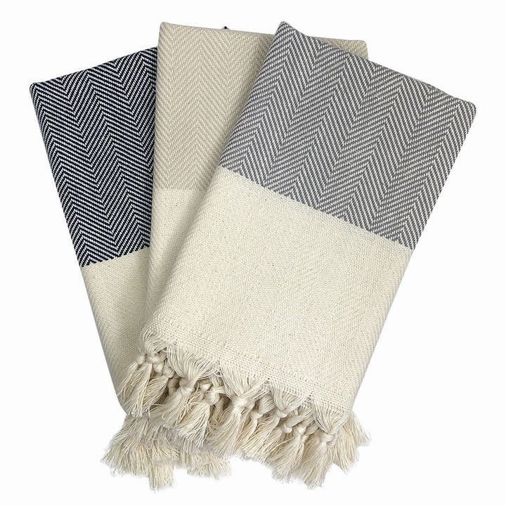 Herringbone Turkish Hand Towel-by-SLATE + SALT-Finally Bliss