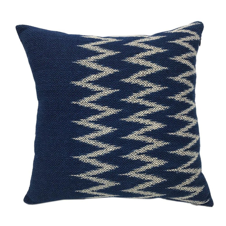 Indigo Chevron Pillow Cover-by-SLATE + SALT-Finally Bliss