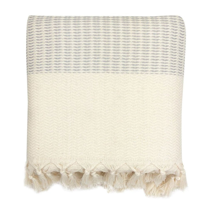 Plush Wavy Turkish Throw-by-SLATE + SALT-Finally Bliss